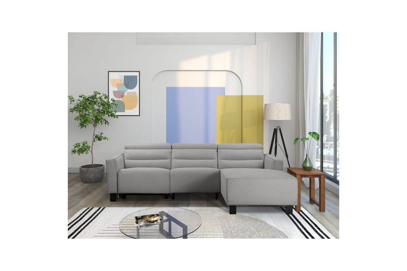 Carpari Lepotuoli Sohva 3-istuttava - Harmaa - Huonekalut - Sohva - Mekanismisohva