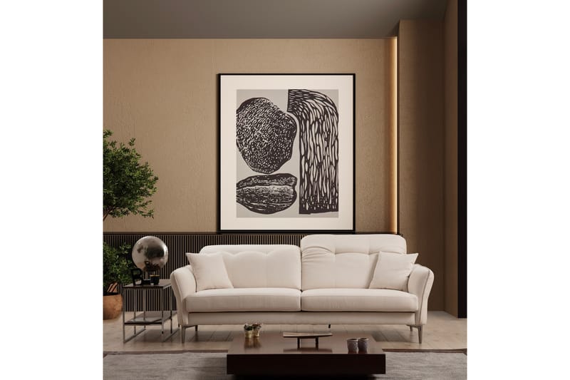 Chandara sohva 3-istuttava - Valkoinen - Huonekalut - Sohva - 3:n istuttava sohva