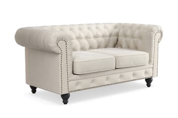 Chesterfield Deluxe 2-istuttava sohva - Beige - Huonekalut - Sohva - 2:n istuttava sohva