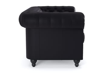 Chesterfield Deluxe 2-istuttava sohva - Musta - Huonekalut - Sohva - 2:n istuttava sohva