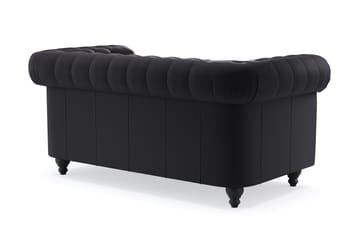 Chesterfield Deluxe 2-istuttava sohva - Musta - Huonekalut - Sohva - 2:n istuttava sohva