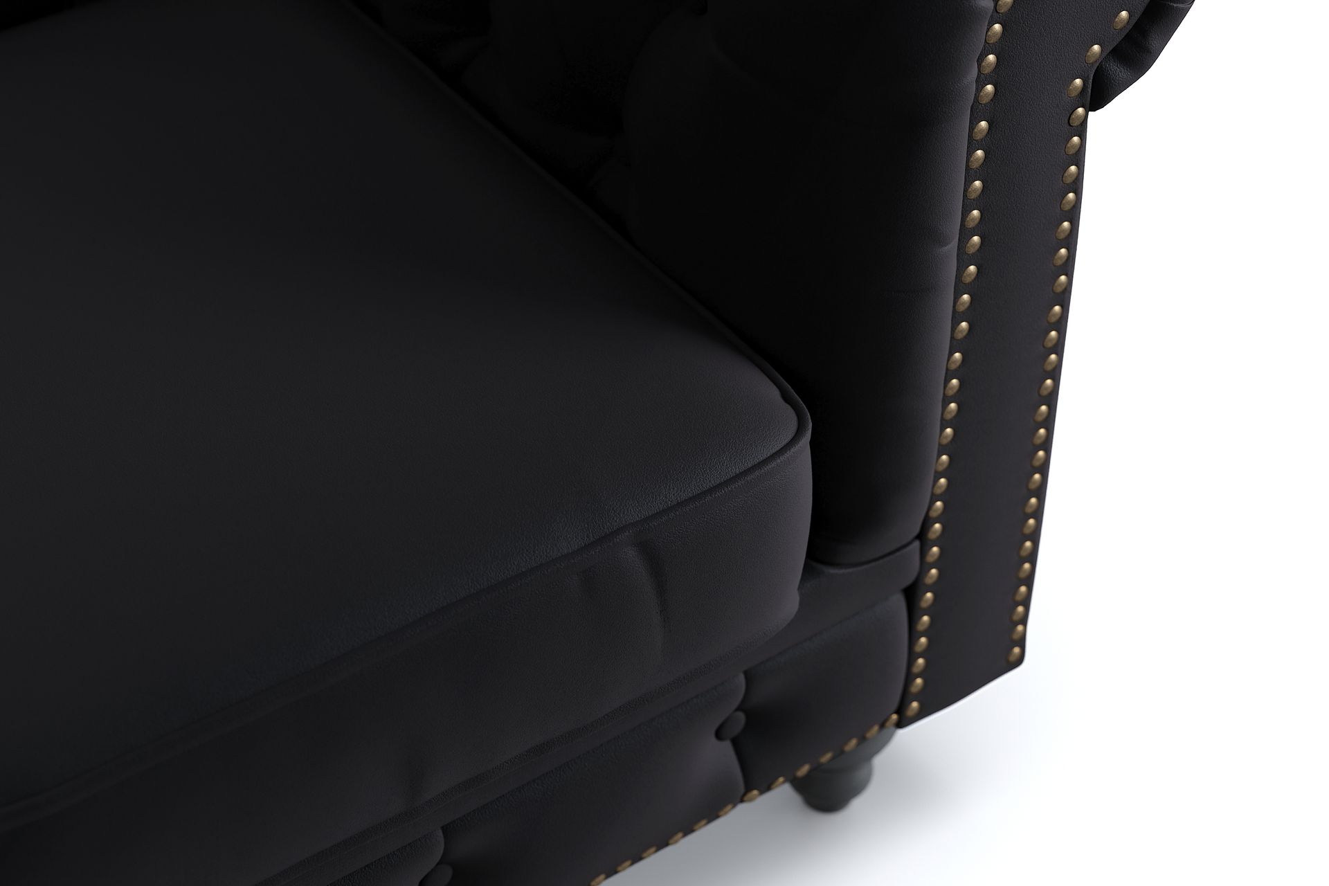 Chesterfield Deluxe 2-istuttava sohva - Musta - Huonekalut - Sohva - 2:n istuttava sohva