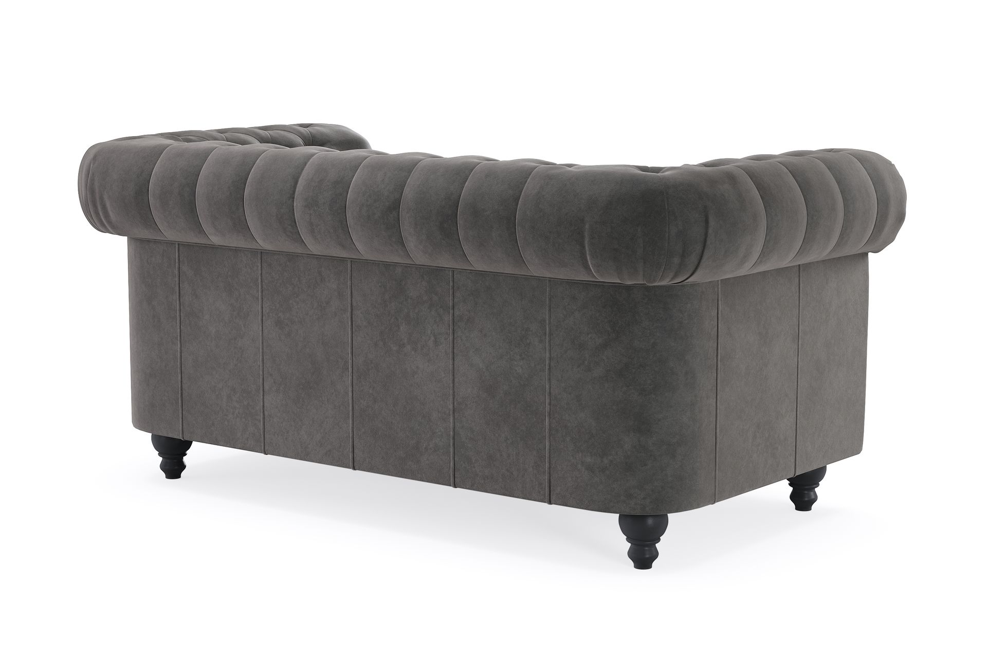 Chesterfield Deluxe 2-istuttava sohva - Tummanharmaa - Huonekalut - Sohva - 2:n istuttava sohva