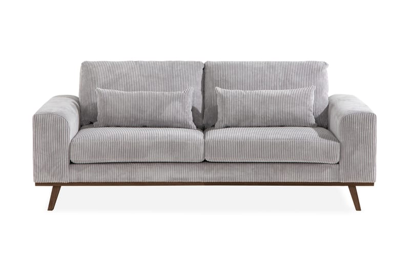 Copenhagen 2-istuttava Manchestersohva - Vaaleanharmaa - Huonekalut - Sohva - 2:n istuttava sohva