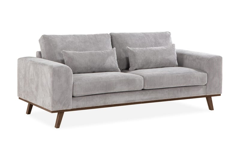 Copenhagen 2-istuttava Manchestersohva - Vaaleanharmaa - Huonekalut - Sohva - 2:n istuttava sohva