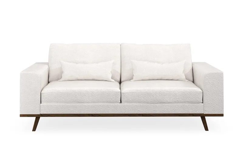 Copenhagen 2-istuttava Sohva Bouclélla - Valkoinen - Huonekalut - Sohva - 2:n istuttava sohva