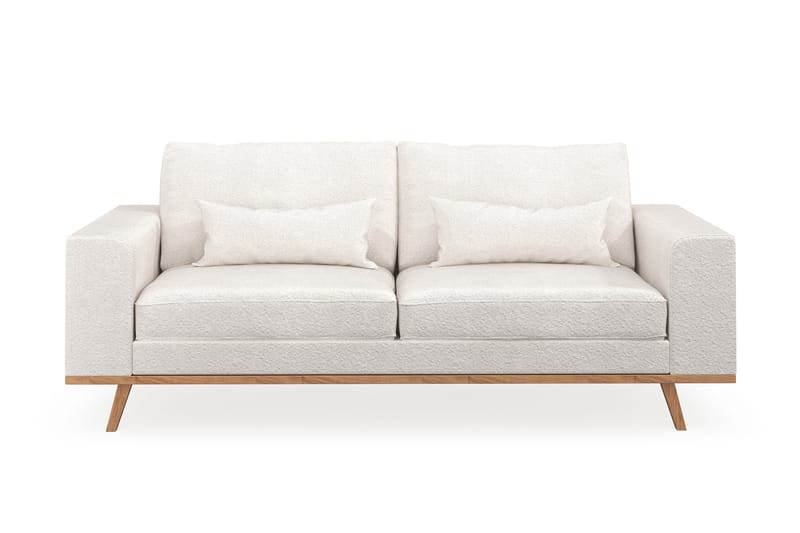 Copenhagen 2-istuttava Sohva Bouclélla - Valkoinen - Huonekalut - Sohva - 2:n istuttava sohva
