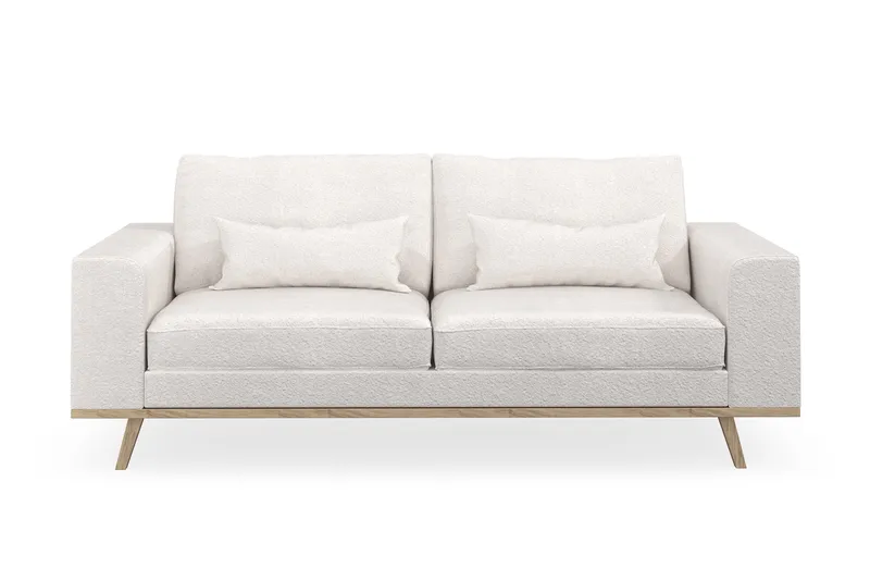 Copenhagen 2-istuttava Sohva Bouclélla - Valkoinen - Huonekalut - Sohva - 2:n istuttava sohva