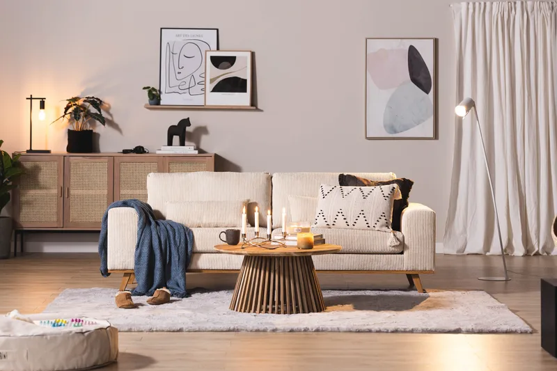 Copenhagen 3-istuttava Manchestersohva - Beige - Huonekalut - Sohva - 3:n istuttava sohva