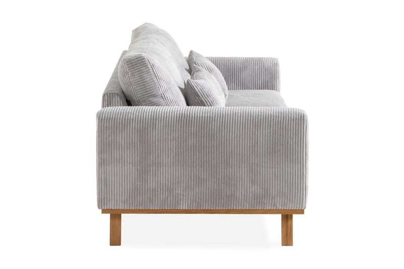 Copenhagen 3-istuttava Manchestersohva - Vaaleanharmaa - Huonekalut - Sohva - 3:n istuttava sohva