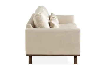 Copenhagen 3-istuttava Samettisohva - Beige - Huonekalut - Sohva - 3:n istuttava sohva