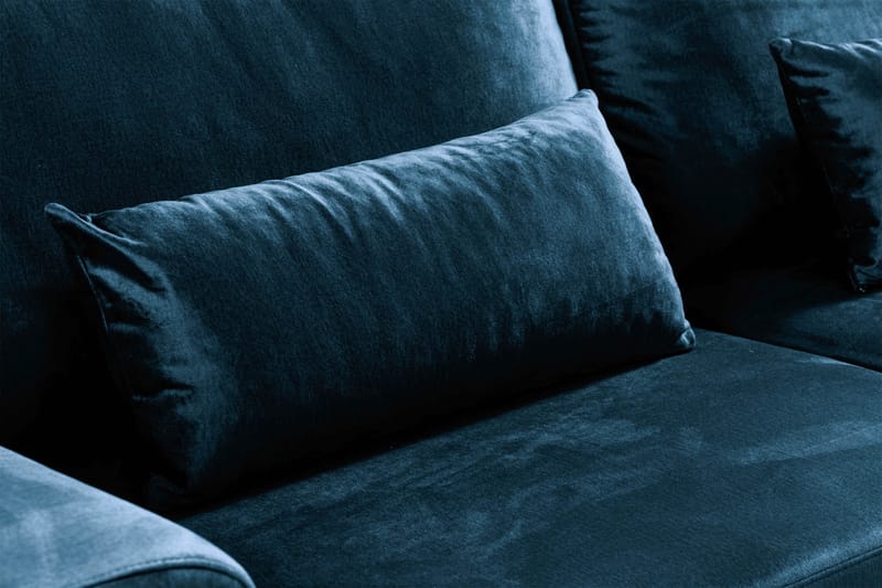 Copenhagen 3-istuttava Samettisohva - Sininen - Huonekalut - Sohva - 3:n istuttava sohva