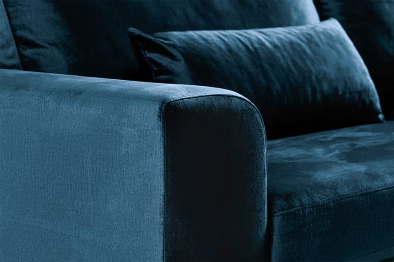 Copenhagen 3-istuttava Samettisohva - Sininen - Huonekalut - Sohva - 3:n istuttava sohva