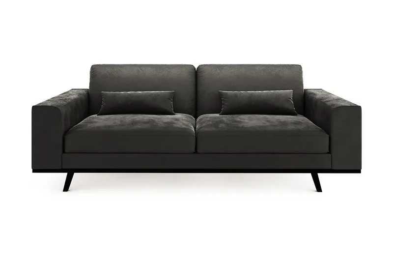 Copenhagen 3-istuttava Samettisohva, Tummanharmaa