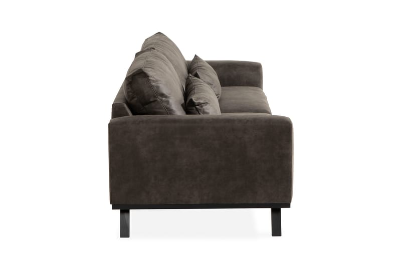 Copenhagen 4-istuttava Keinonahkasohva - Tummanharmaa - Huonekalut - Sohva - 4:n istuttava sohva