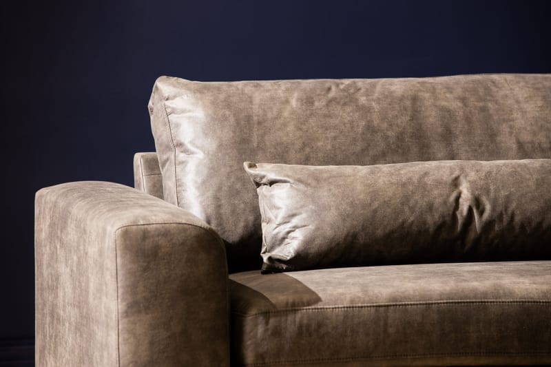 Copenhagen 4-istuttava Keinonahkasohva - Tummanharmaa - Huonekalut - Sohva - 4:n istuttava sohva