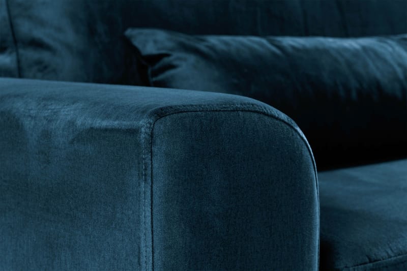 Copenhagen 4-istuttava Samettisohva - Sininen - Huonekalut - Sohva - 4:n istuttava sohva