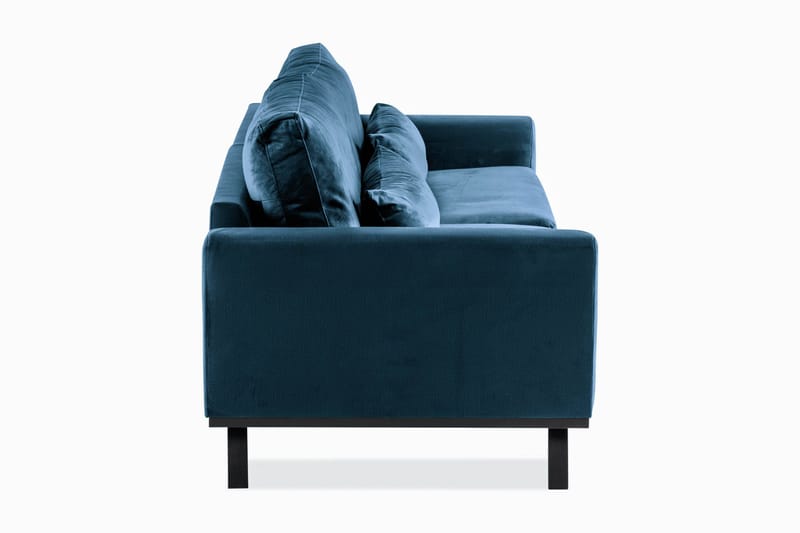 Copenhagen 4-istuttava Samettisohva - Sininen - Huonekalut - Sohva - 4:n istuttava sohva