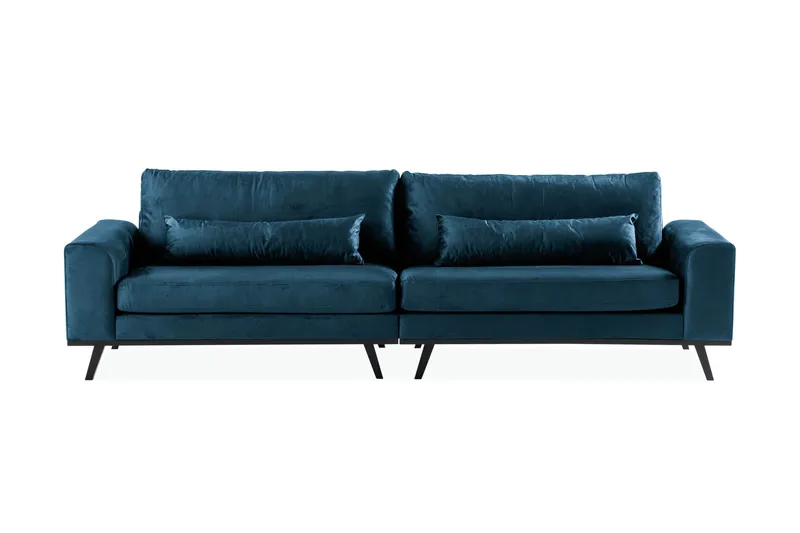 Copenhagen 4-istuttava Samettisohva - Sininen - Huonekalut - Sohva - 4:n istuttava sohva
