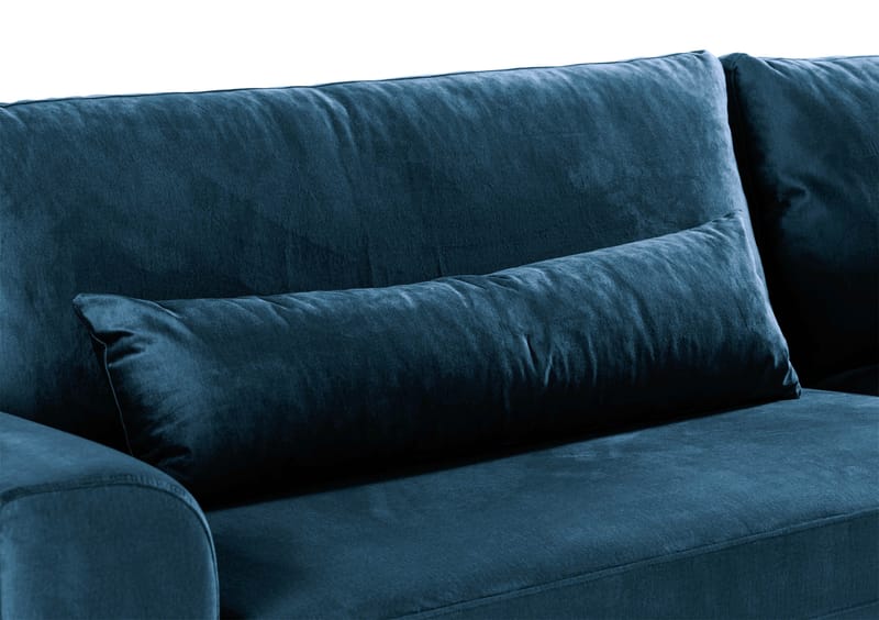 Copenhagen 4-istuttava Samettisohva - Sininen - Huonekalut - Sohva - 4:n istuttava sohva