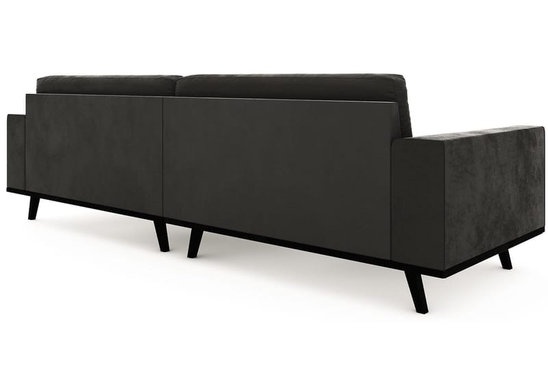 Copenhagen 4-istuttava Samettisohva - Tummanharmaa - Huonekalut - Sohva - 4:n istuttava sohva