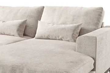 Copenhagen 5-istuttava Vasenkätinen U-muotoinen Large Sohva Divaanilla ja Divaanituolilla Chenillellä - Harmaa / Beige - Huonekalut - Sohva - Divaanisohva