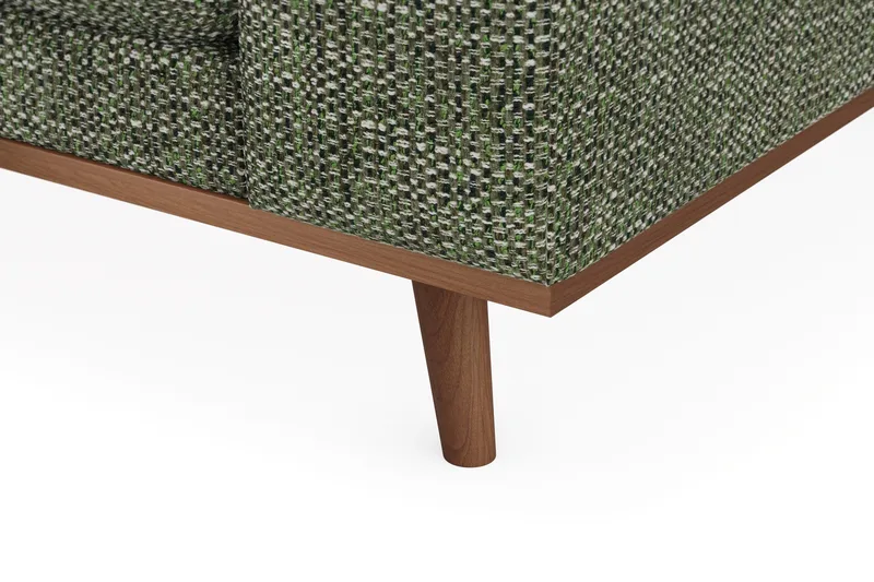 Copenhagen Premium 4-istuttava Vasenkätinen L-muotoinen Divaanisohva Chenillekankaalla - Vihreä - Huonekalut - Sohva - Divaanisohva