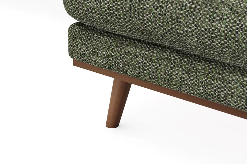 Copenhagen Premium 5-istuttava Vasenkätinen U-muotoinen Sohva Divaanilla ja Schäslongilla Chenillekankaalla - Vihreä - Huonekalut - Sohva - Divaanisohva