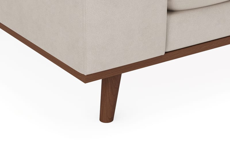 Copenhagen Premium 5-istuttava Oikeakätinen U-muotoinen Sohva Divaanilla ja Schäslongilla Kankaasta - Beige - Huonekalut - Sohva - Divaanisohva