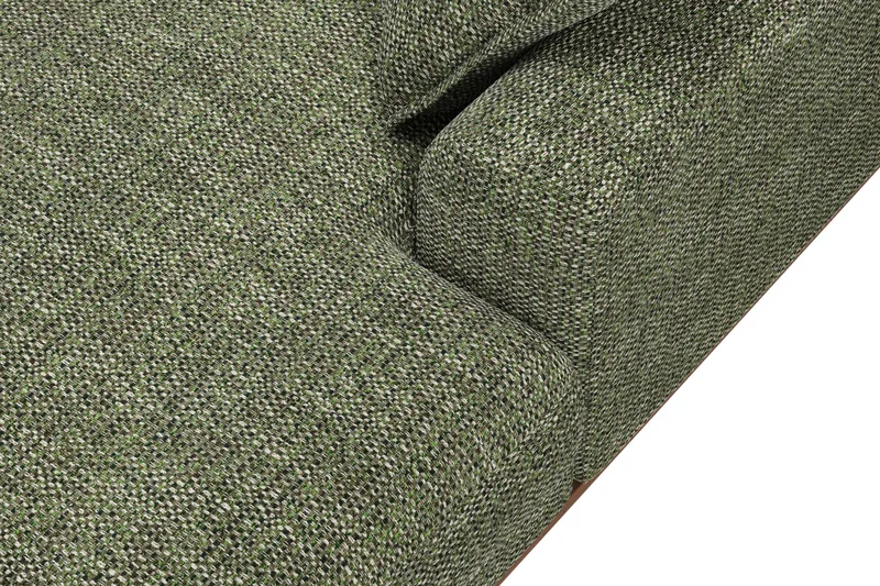 Copenhagen Premium 5-istuttava Vasenkätinen U-muotoinen Sohva Divaanilla ja Schäslongilla Chenillekankaalla - Vihreä - Huonekalut - Sohva - Divaanisohva