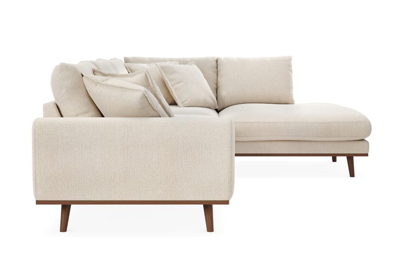 Copenhagen Premium 4-istuttava Oikeakätinen L-muotoinen Sohva Schäslongilla Chenillekankaalla - Vaalea beige - Huonekalut - Sohva - Divaanisohva