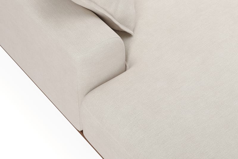 Copenhagen Premium 5-istuttava Vasenkätinen U-muotoinen Sohva Divaanilla ja Schäslongilla Kankaalla - Vaalea beige - Huonekalut - Sohva - Divaanisohva