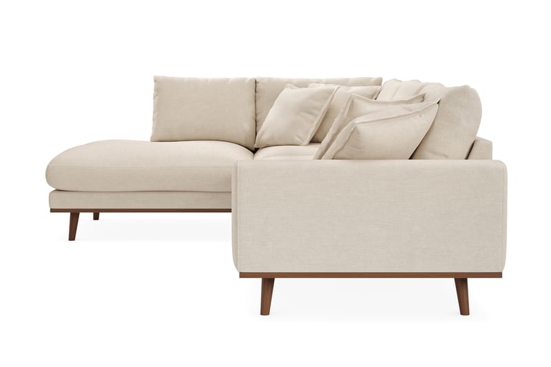 Copenhagen Premium 4-istuttava Vasenkätinen L-muotoinen Sohva Schäslongilla Kankaalla - Beige - Huonekalut - Sohva - Divaanisohva
