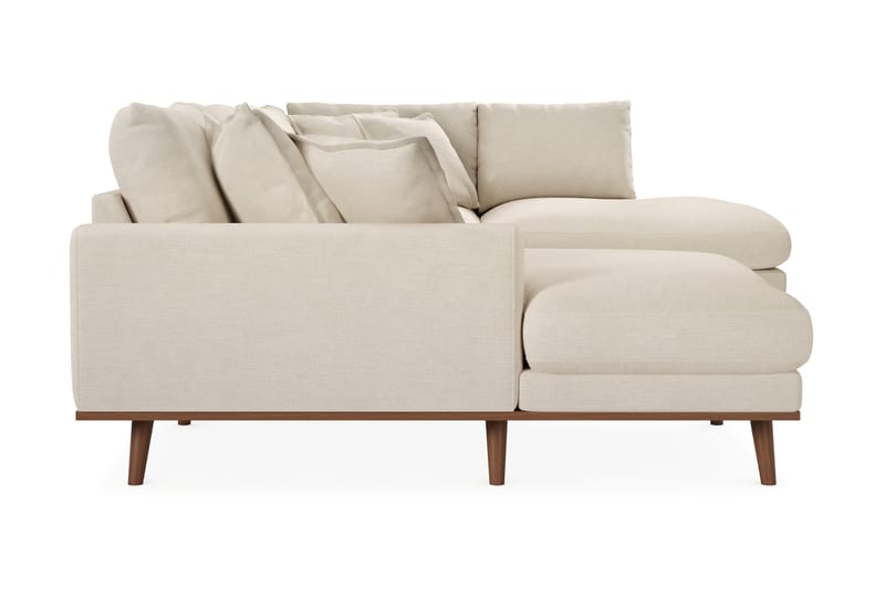 Copenhagen Premium 5-istuttava Vasenkätinen U-muotoinen Sohva Divaanilla ja Schäslongilla Kankaalla - Beige - Huonekalut - Sohva - Divaanisohva
