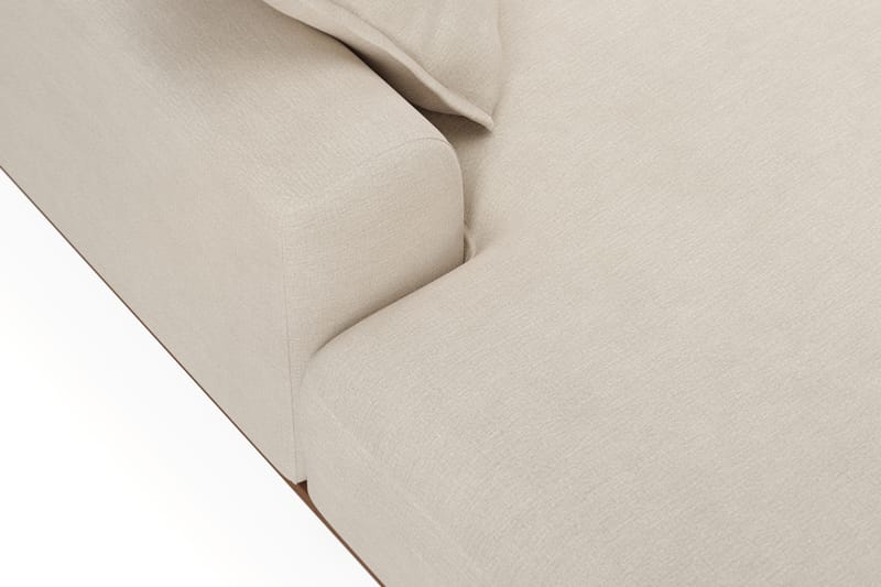 Copenhagen Premium 5-istuttava Vasenkätinen U-muotoinen Sohva Divaanilla ja Schäslongilla Kankaalla - Beige - Huonekalut - Sohva - Divaanisohva