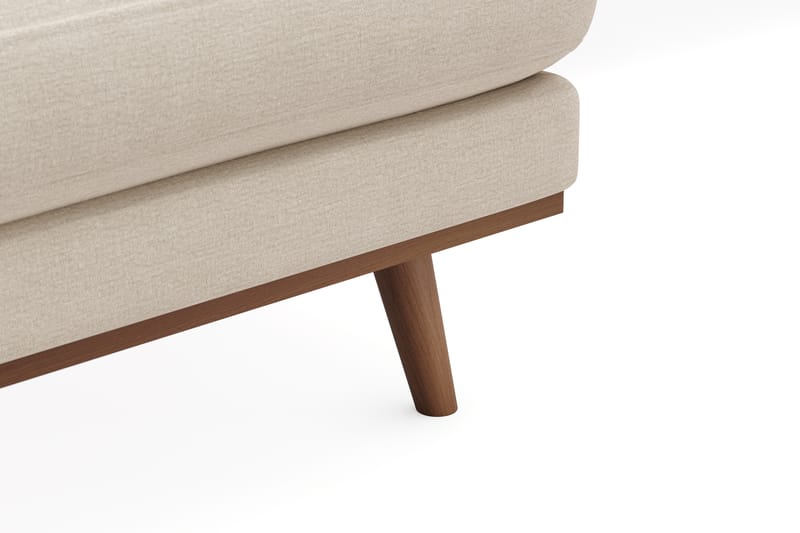 Copenhagen Premium 5-istuttava Vasenkätinen U-muotoinen Sohva Divaanilla ja Schäslongilla Kankaalla - Beige - Huonekalut - Sohva - Divaanisohva