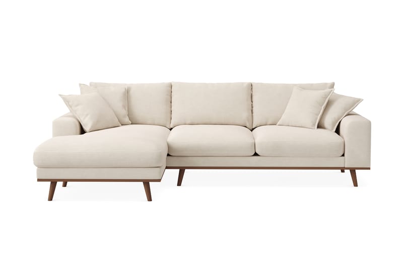 Copenhagen Premium 4-istuttava Vasenkätinen L-muotoinen Divaanisohva Kankaalla - Beige - Huonekalut - Sohva - Divaanisohva