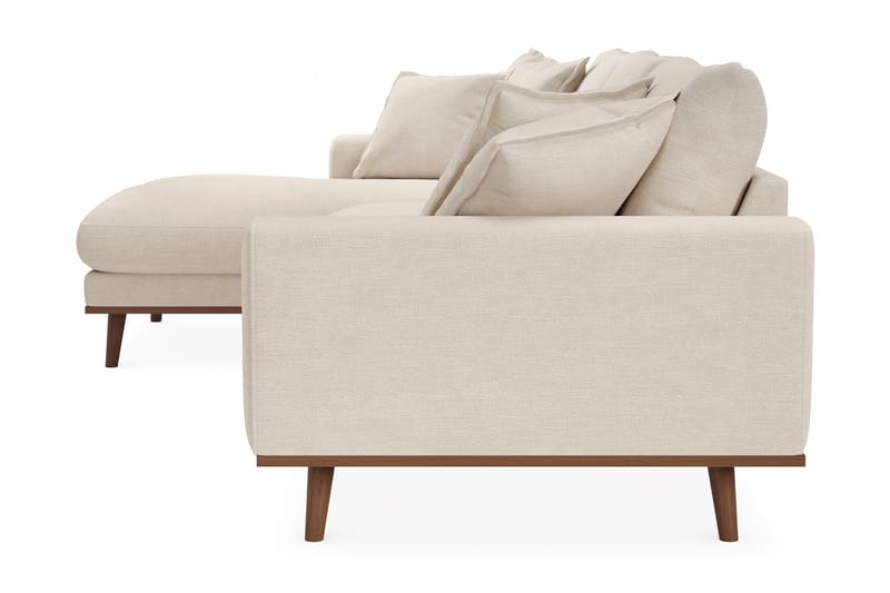 Copenhagen Premium 4-istuttava Vasenkätinen L-muotoinen Divaanisohva Kankaalla - Beige - Huonekalut - Sohva - Divaanisohva