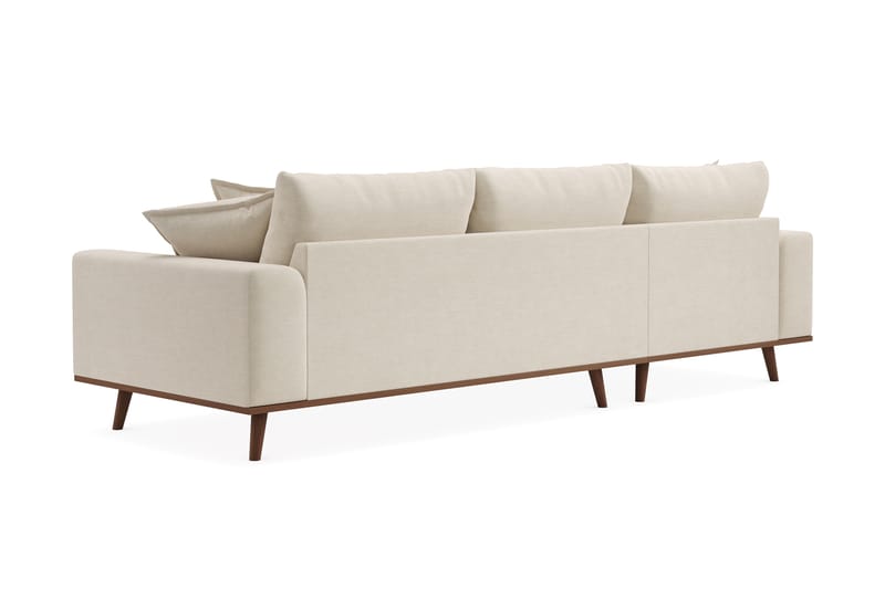 Copenhagen Premium 4-istuttava Vasenkätinen L-muotoinen Divaanisohva Kankaalla - Beige - Huonekalut - Sohva - Divaanisohva
