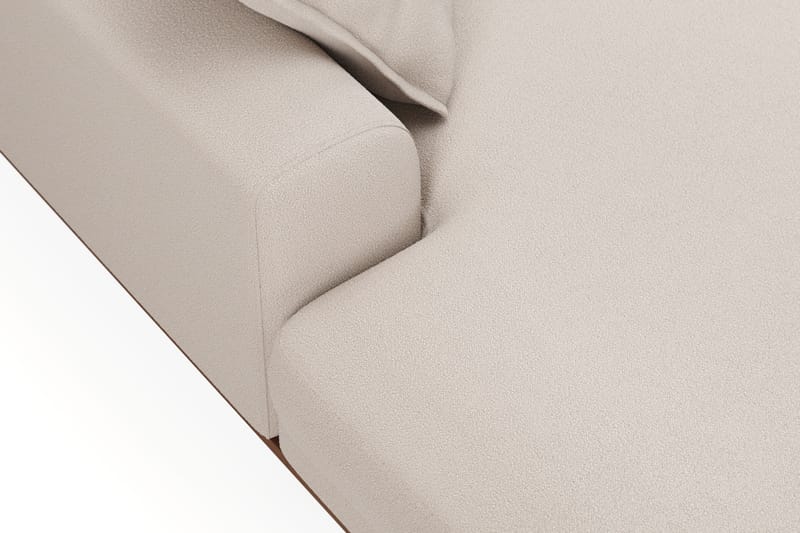 Copenhagen Premium 5-istuttava Oikeakätinen U-muotoinen Sohva Divaanilla ja Schäslongilla Bukleekankaalla - Vaalea beige - Huonekalut - Sohva - Divaanisohva