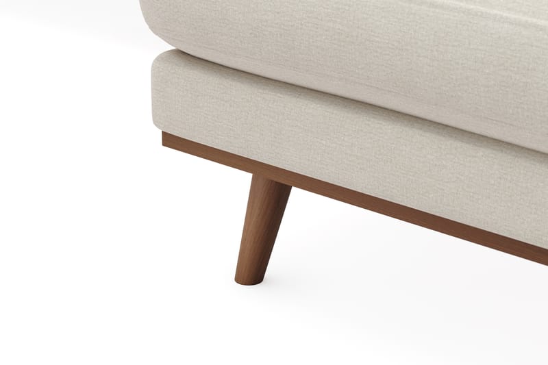 Copenhagen Premium 5-istuttava Oikeakätinen U-muotoinen Sohva Divaanilla ja Schäslongilla Kankaalla - Vaalea beige - Huonekalut - Sohva - Divaanisohva