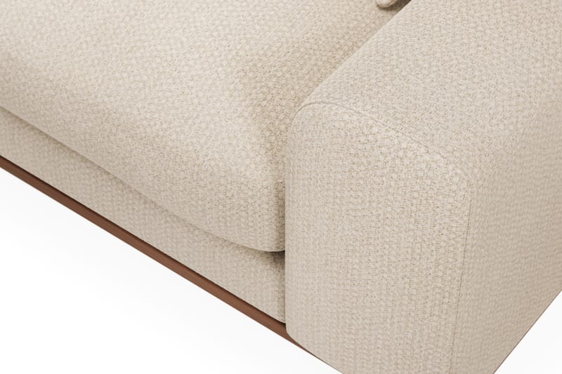 Copenhagen Premium 4-istuttava Vasenkätinen L-muotoinen Divaanisohva Chenillekankaalla - Vaalea beige - Huonekalut - Sohva - Divaanisohva