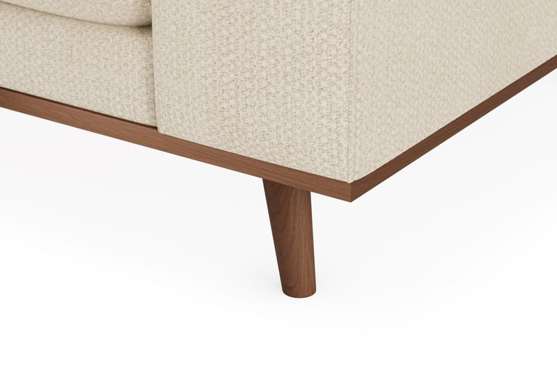 Copenhagen Premium 4-istuttava Vasenkätinen L-muotoinen Divaanisohva Chenillekankaalla - Vaalea beige - Huonekalut - Sohva - Divaanisohva