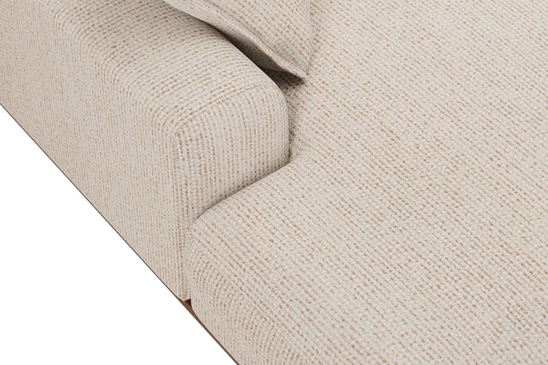 Copenhagen Premium 5-istuttava Oikeakätinen U-muotoinen Sohva Divaanilla ja Schäslongilla Chenillekankaalla - Beige - Huonekalut - Sohva - Divaanisohva