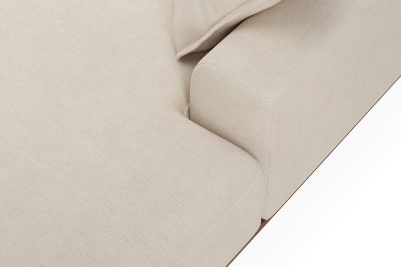 Copenhagen Premium 5-istuttava Oikeakätinen U-muotoinen Sohva Divaanilla ja Schäslongilla Kankaalla - Beige - Huonekalut - Sohva - Divaanisohva