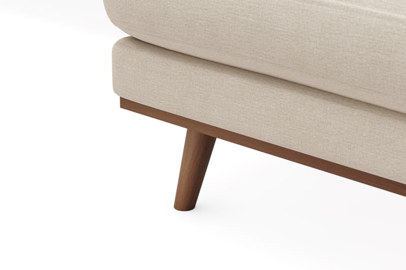 Copenhagen Premium 5-istuttava Oikeakätinen U-muotoinen Sohva Divaanilla ja Schäslongilla Kankaalla - Beige - Huonekalut - Sohva - Divaanisohva