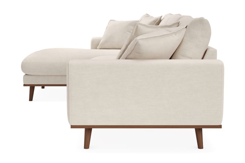 Copenhagen Premium 4-istuttava Vasenkätinen L-muotoinen Divaanisohva Kankaalla - Vaalea beige - Huonekalut - Sohva - Divaanisohva