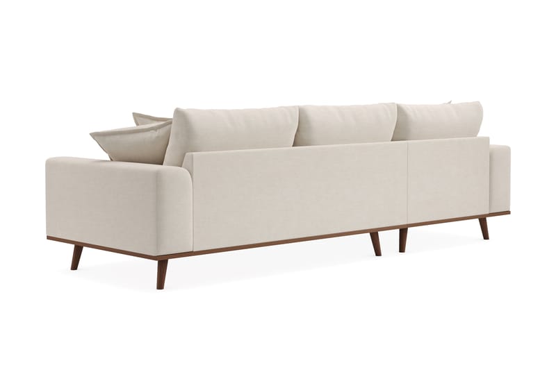 Copenhagen Premium 4-istuttava Vasenkätinen L-muotoinen Divaanisohva Kankaalla - Vaalea beige - Huonekalut - Sohva - Divaanisohva