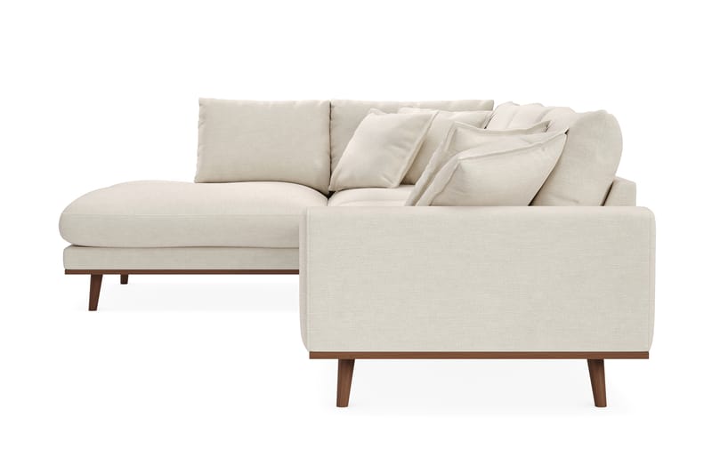 Copenhagen Premium 4-istuttava Vasenkätinen L-muotoinen Sohva Schäslongilla Kankaalla - Vaalea beige - Huonekalut - Sohva - Divaanisohva