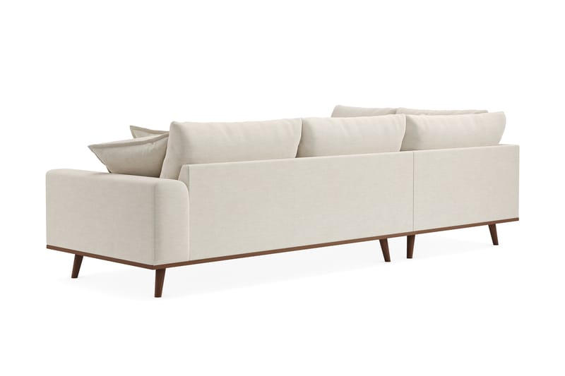 Copenhagen Premium 4-istuttava Vasenkätinen L-muotoinen Sohva Schäslongilla Kankaalla - Vaalea beige - Huonekalut - Sohva - Divaanisohva